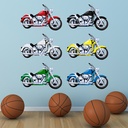 Vintage Motorcycle Motorbike Wall Sticker Set