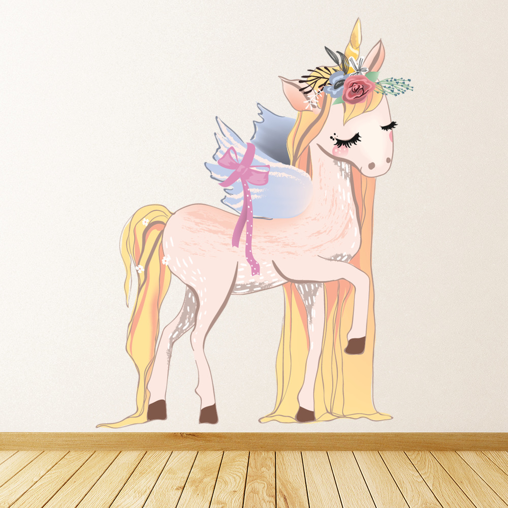 Vintage Unicorn Fairytale Wall Sticker