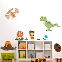Volcano Dinosaur Caveman Wall Sticker Set
