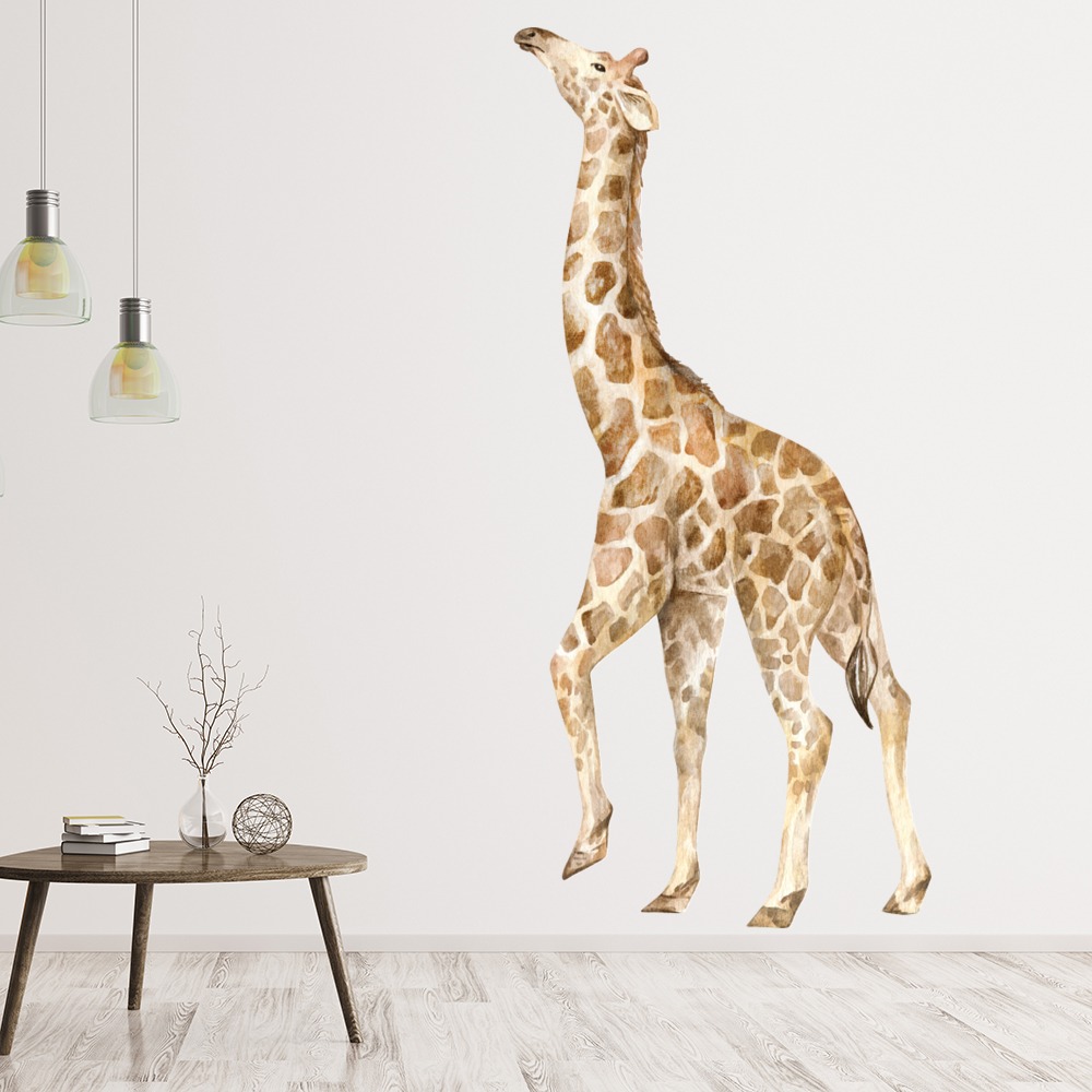 Walking Giraffe Jungle Safari Wall Sticker