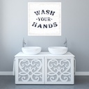 Wash Your Hands Wall Sticker by Sue Schlabach