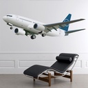 White Aeroplane Wall Sticker