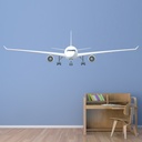 White Airplane Wall Sticker