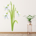 White Flowers Wall Sticker