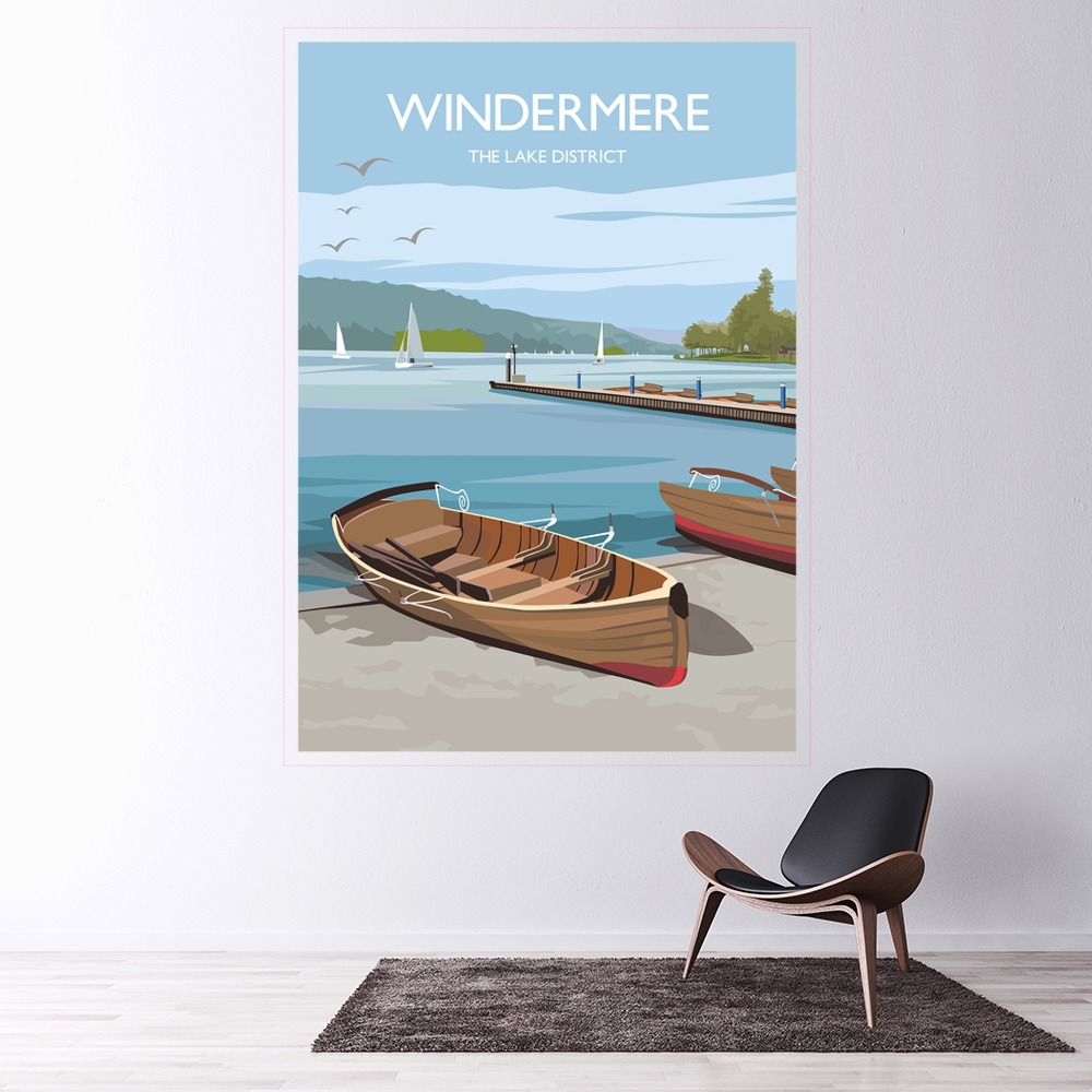 Windermere Wall Sticker by Julia Seaton