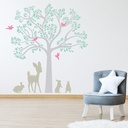 Woodland Animals Nursery Tree Wall Sticker
