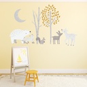 Winter Woodland Animals Nursery Wall Sticker