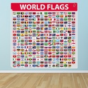 World Flags Educational Wall Sticker