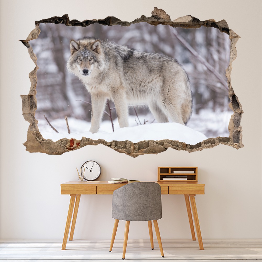 Wolf 3D Hole In The Wall Sticker