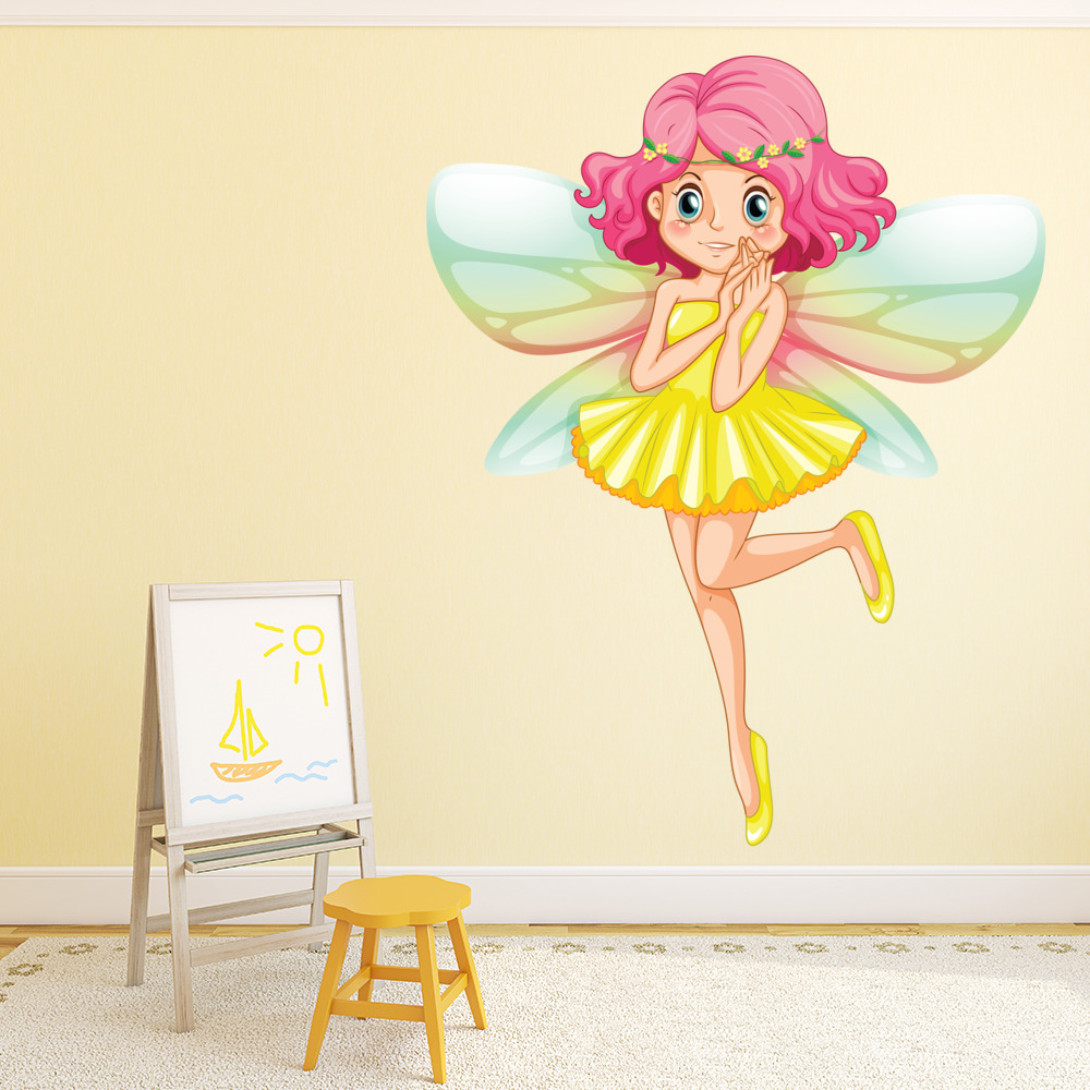 Yellow Fairy Wall Sticker Wall Sticker