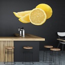 Yellow Lemon Slice Fresh Fruit Wall Sticker