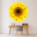 Yellow Sunflower Flower Wall Sticker