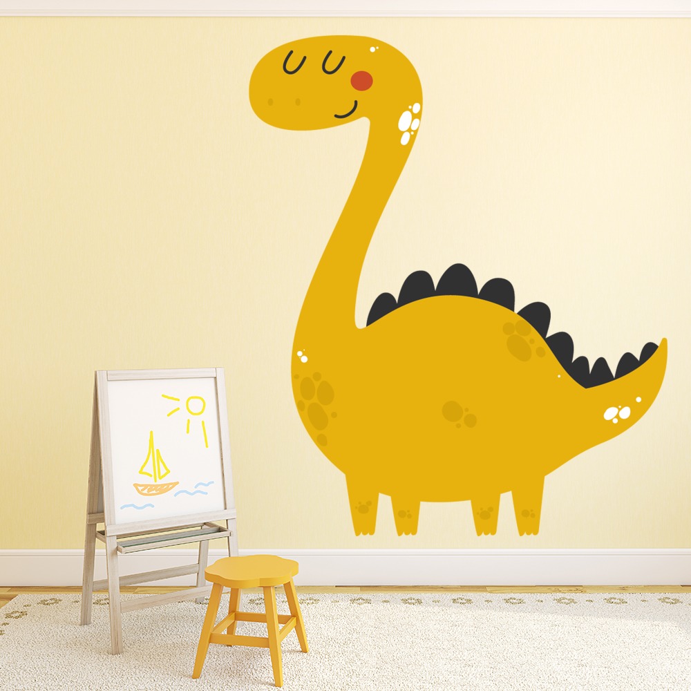 Yellow Dinosaur Wall Sticker