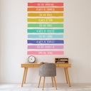 You Are Important Inspirational Colourful Classroom Quote Wall Sticker