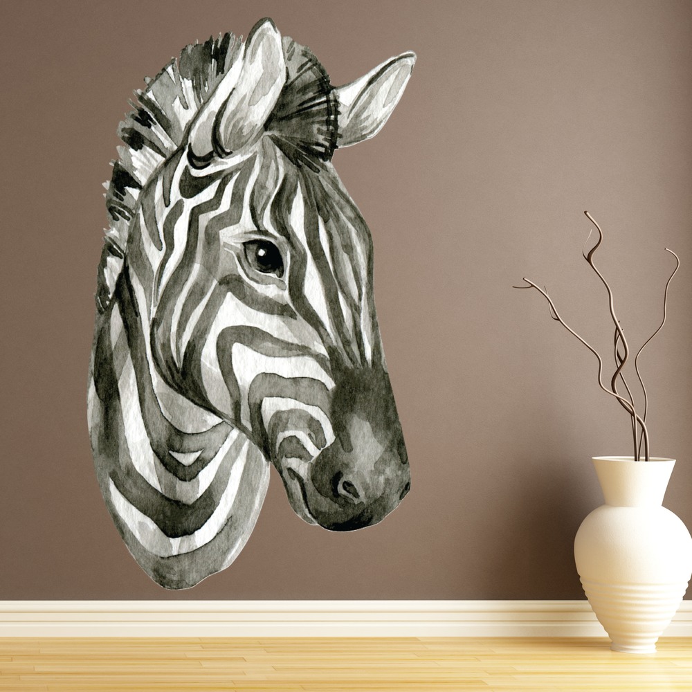 Zebra Portrait Wall Sticker