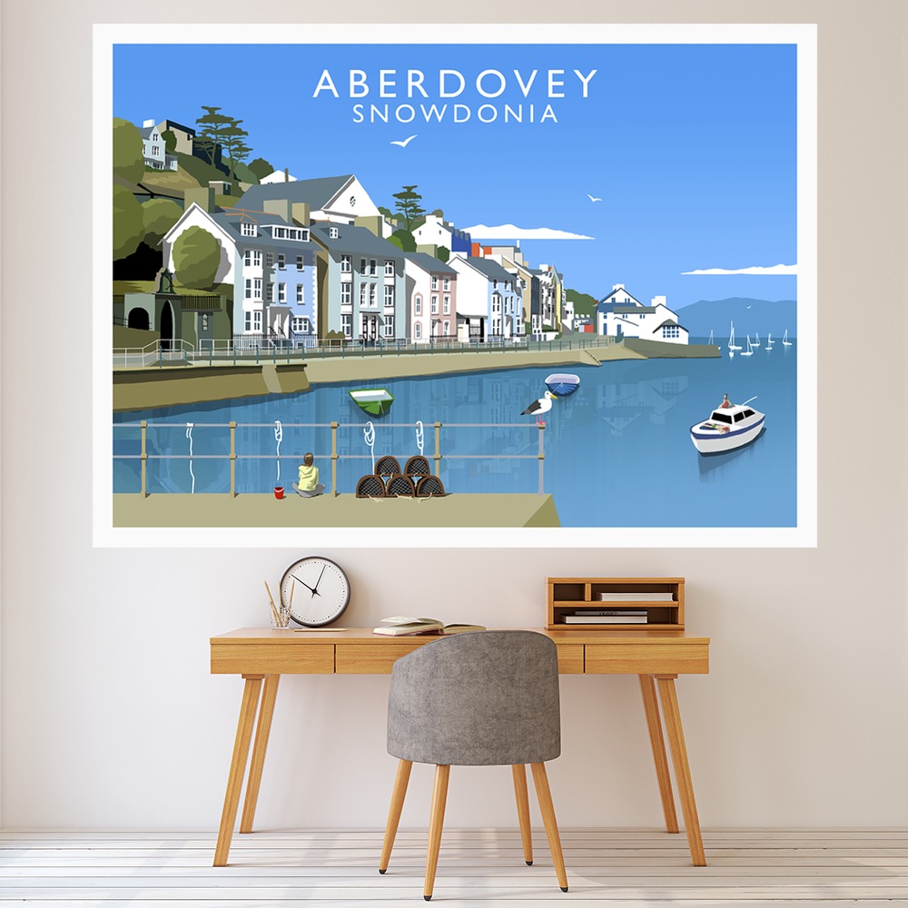 Aberdovey Wall Sticker by Richard O'Neill