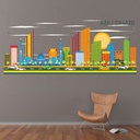 Abu Dhabi City Skyline Wall Sticker