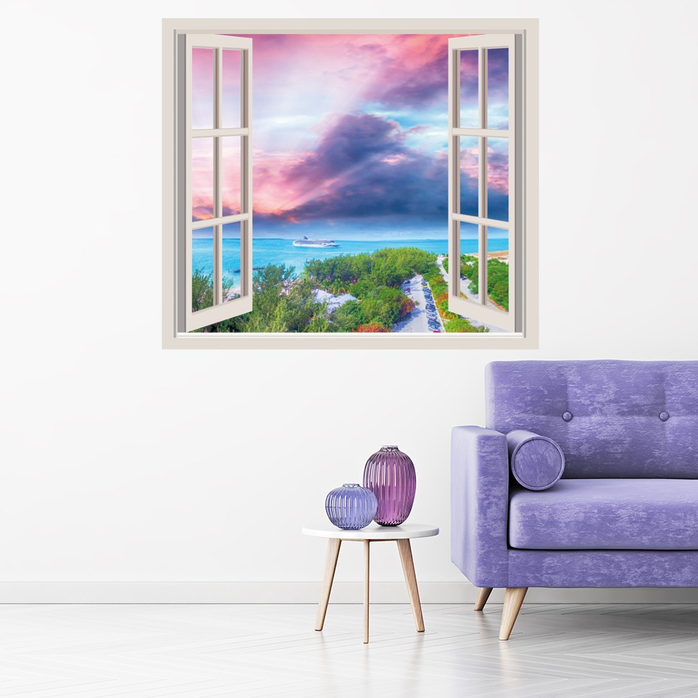 After The Storm Ocean 3D Window Wall Sticker