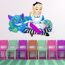 Alice In Wonderland Cheshire Cat Wall Sticker