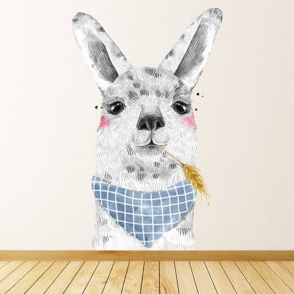 Cute Alpaca Wall Sticker
