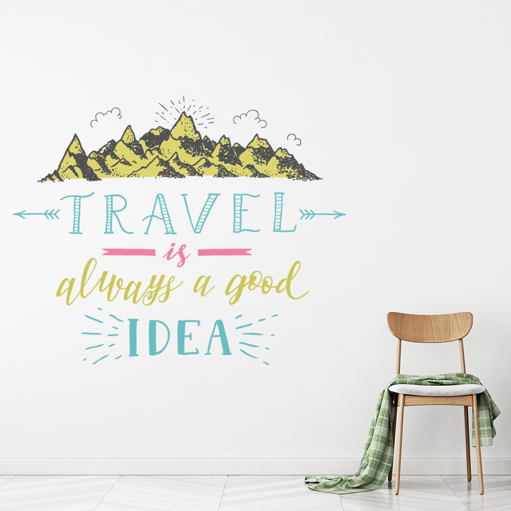 Always A Good Idea Travel Quote Wall Sticker