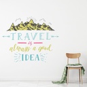 Always A Good Idea Travel Quote Wall Sticker