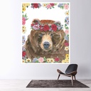 Animal Flower Friends VII Wall Sticker by Emily Adams