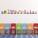 Animal Library Classroom Wall Sticker