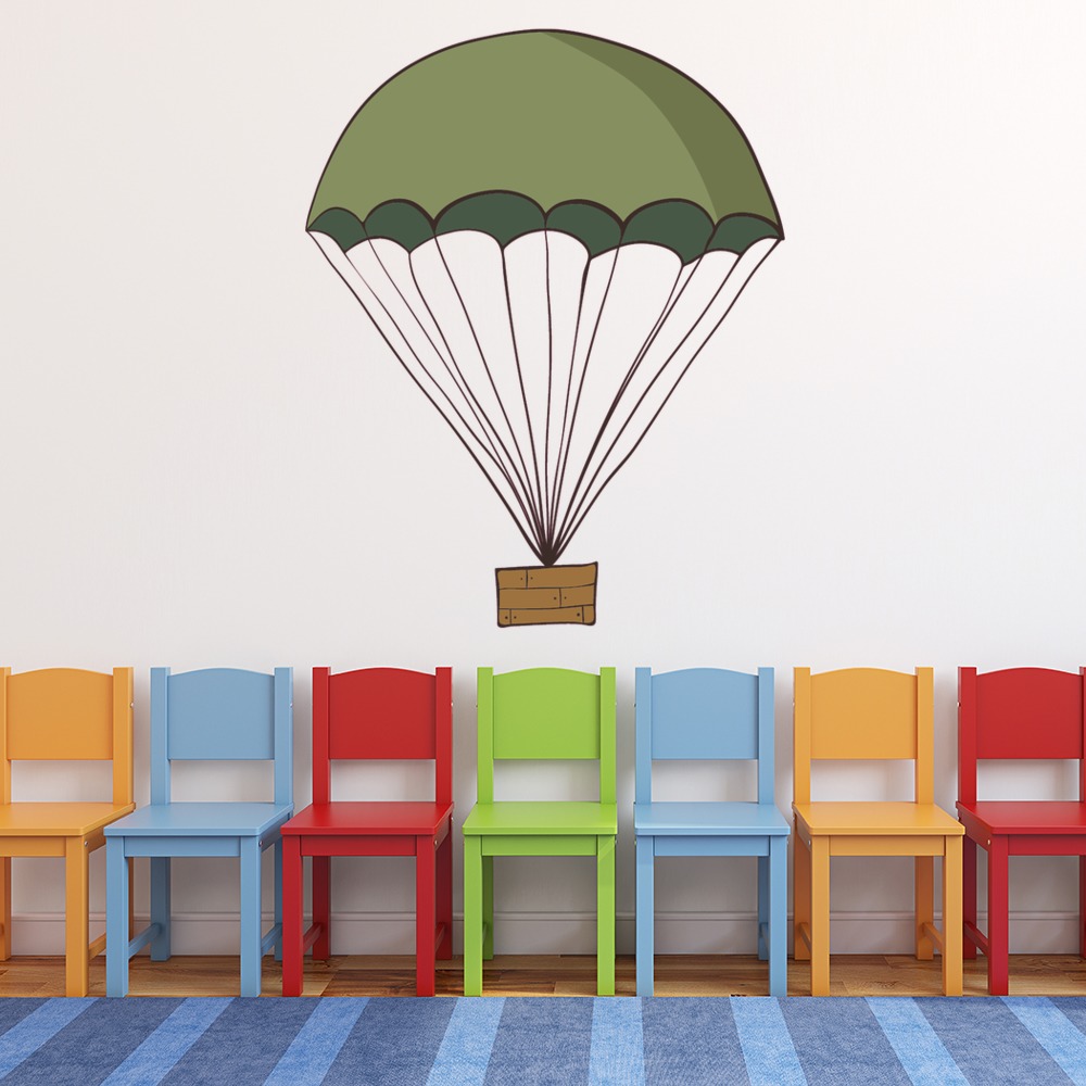 Army Parachute Kids Wall Sticker
