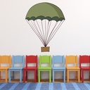 Army Parachute Kids Wall Sticker