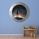 Astronaut Space Porthole Wall Sticker