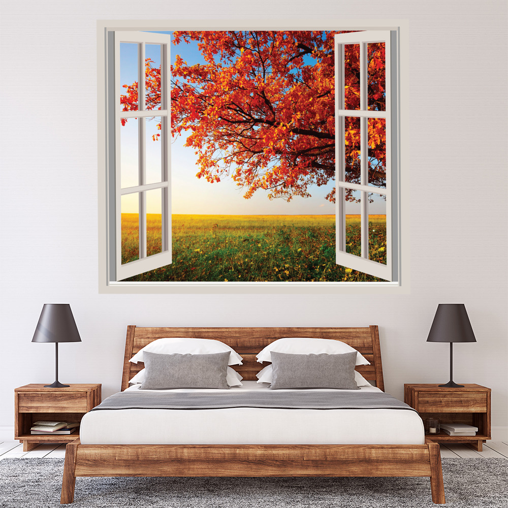 Autumn Tree 3D Window Wall Sticker