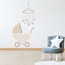 Baby Pram & Cot Mobile Nursery Wall Sticker