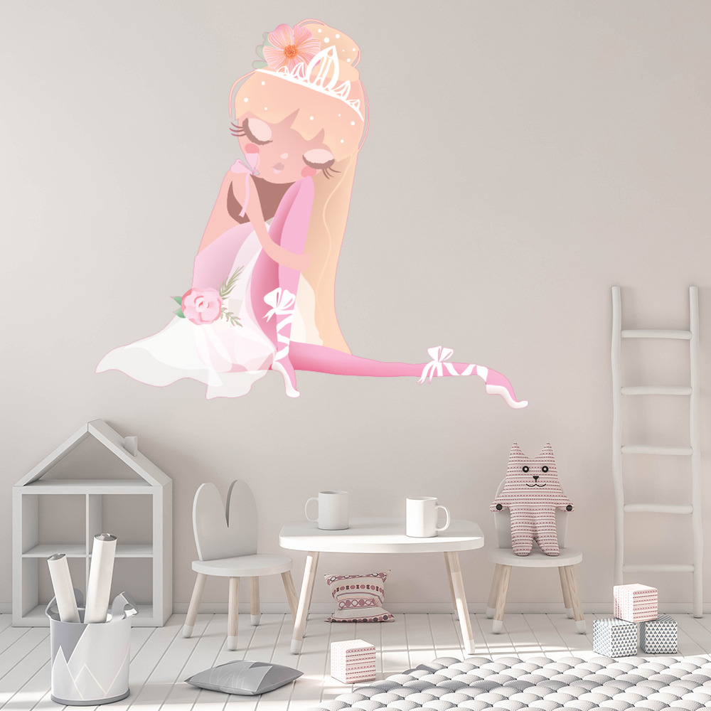 Ballet Princess Dance Wall Sticker
