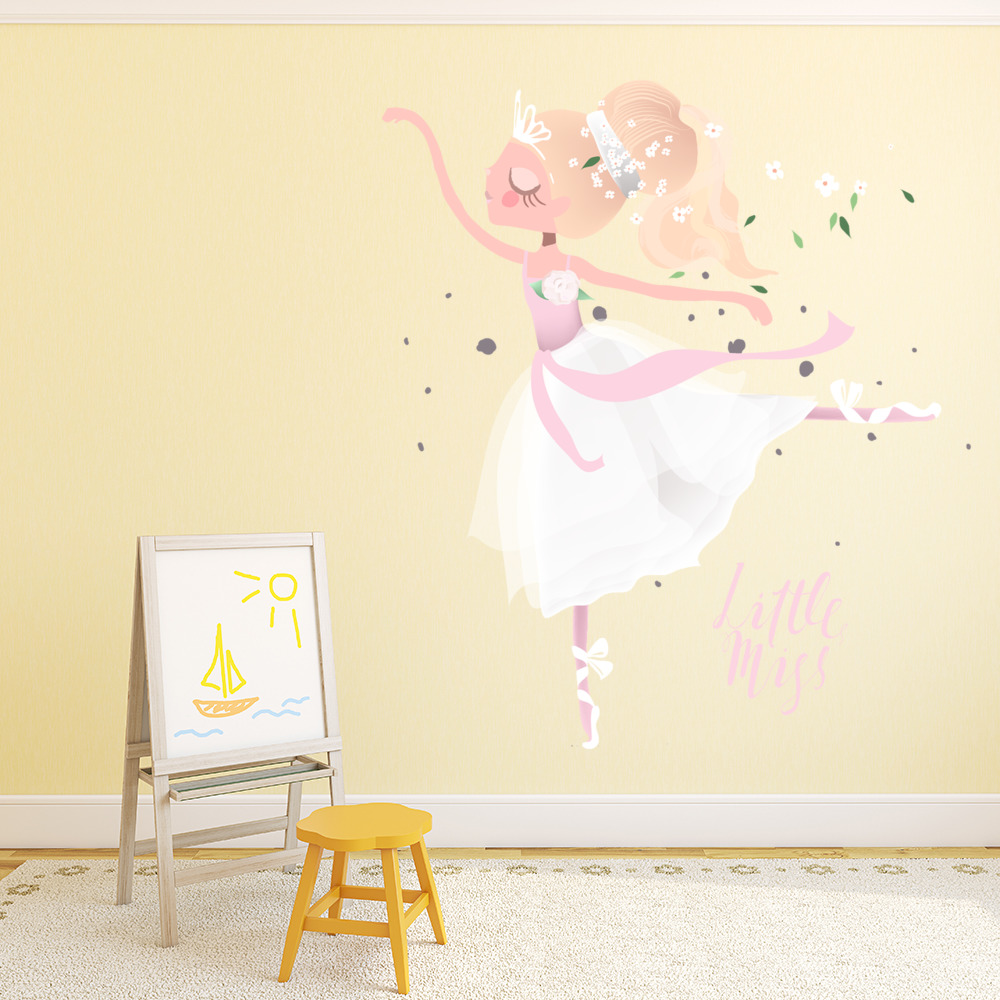 Ballet Dancer Little Miss Wall Sticker