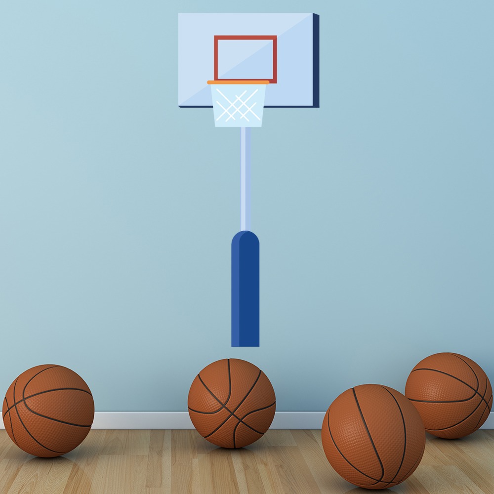 Basketball Hoop & Net Wall Sticker