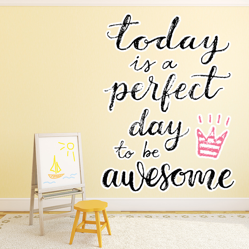 Be Awesome Princess Quote Wall Sticker