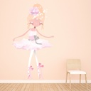 Beautiful Ballet Girl Dance Wall Sticker