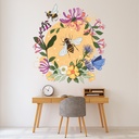 Bees & Honeysuckle Wall Sticker by Angela Spurgeon