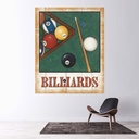 Billiards Wall Sticker by David Carter Brown