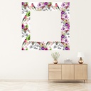 Birds Flowers Floral Frame Wall Sticker