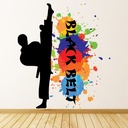 Black Belt Karate Martial Arts Wall Sticker