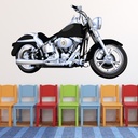 Black Harley Motorbike Wall Sticker