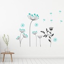 Blue & Grey Dandelions Wall Sticker