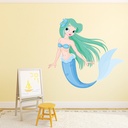 Blue Mermaid Wall Sticker