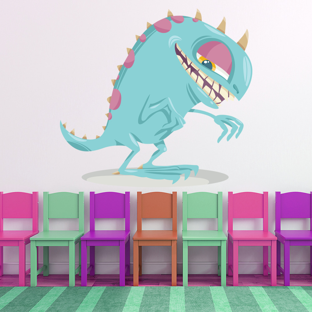 Blue Monster Kids Wall Sticker