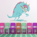 Blue Monster Kids Wall Sticker