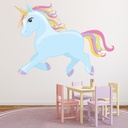 Blue Unicorn Rainbow Sparkle Wall Sticker