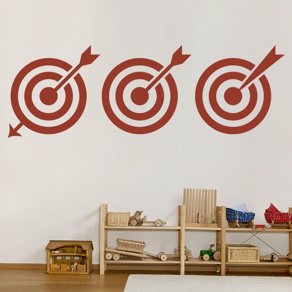 3 Target Arrows Archery Wall Sticker