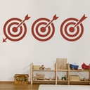 3 Target Arrows Archery Wall Sticker